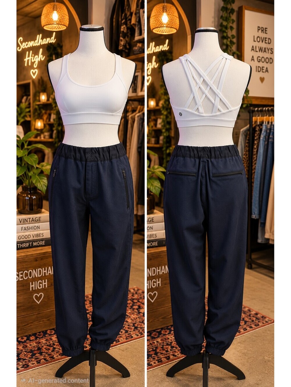 Lululemon Free to Be Elevated Bra White Size 4 Multi-Strap Crisscross Back